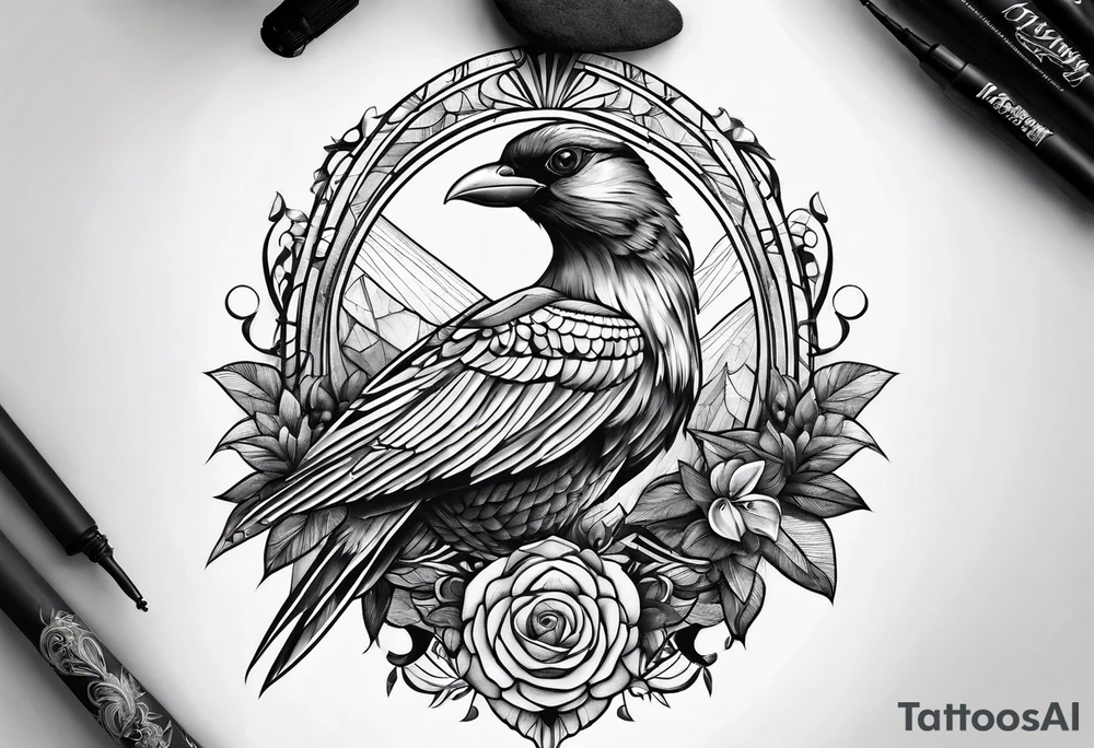 Birdoak tattoo idea