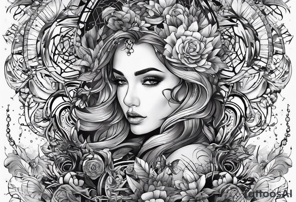 dna space tattoo idea