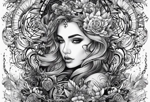 dna space tattoo idea