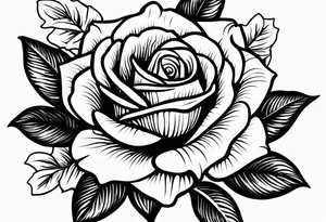 Rose, narcissus flower, holly flower tattoo idea
