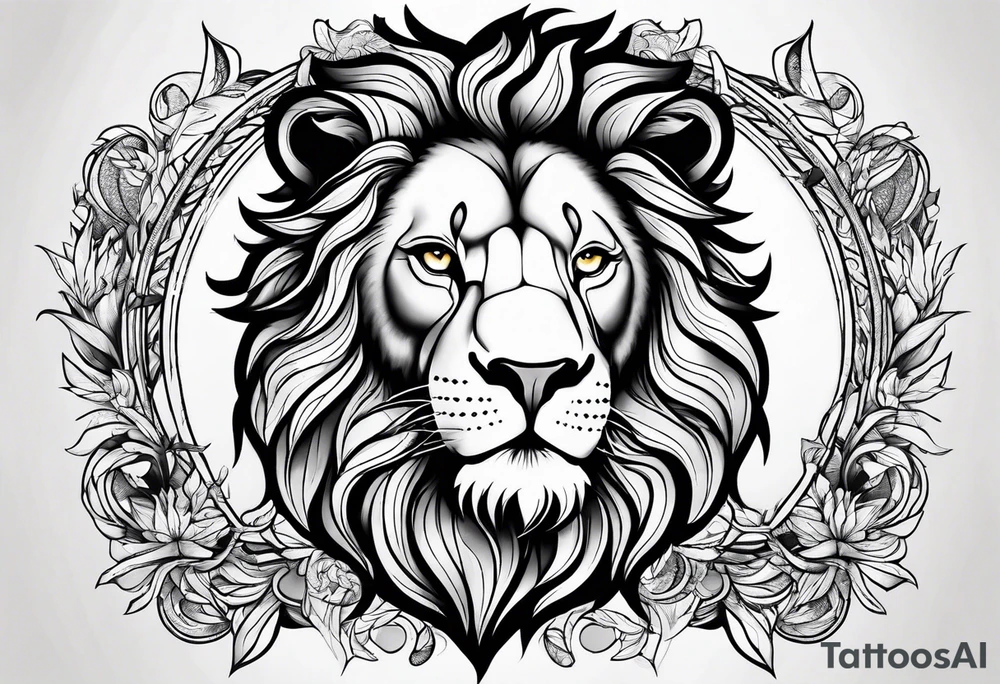 Lion leo tattoo idea