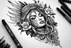 The word healed tattoo idea