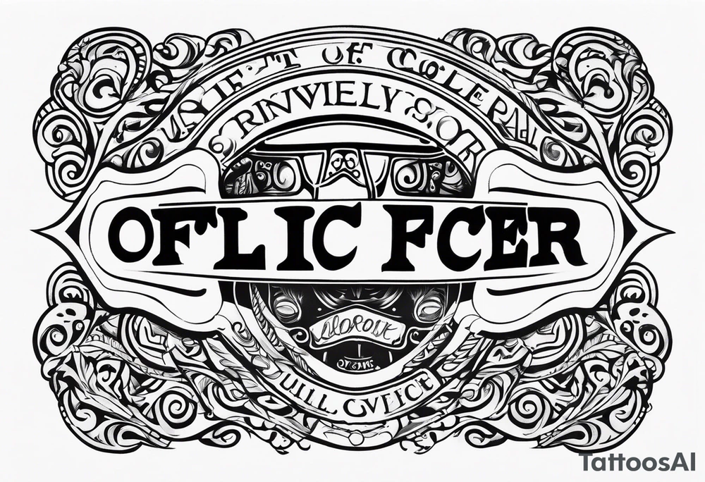 Officer Sunglasses tattoo idea