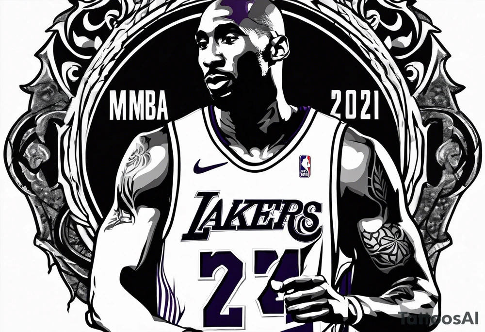 Kobe bryant "Mamba" logo tattoo idea