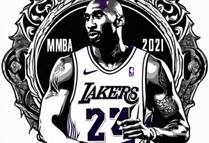 Kobe bryant "Mamba" logo tattoo idea