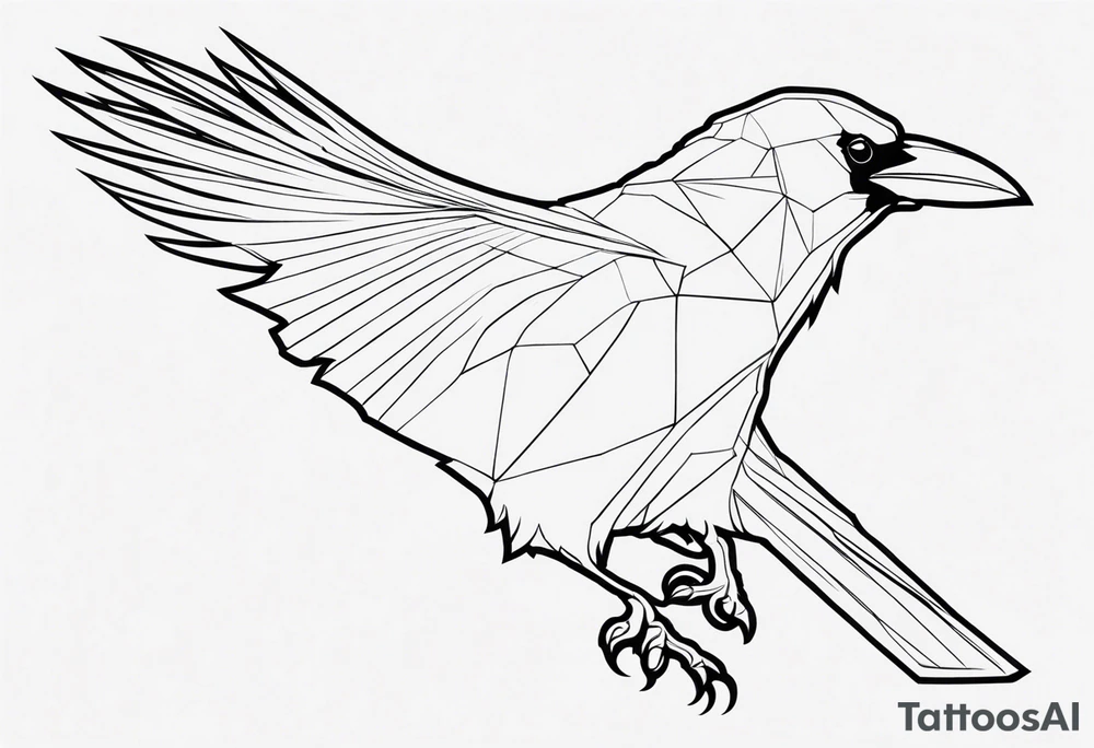 Raven tattoo idea