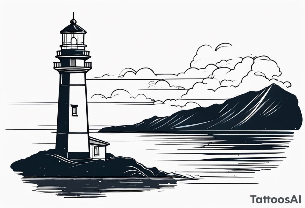 lighthouse tattoo idea