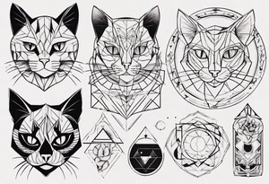 a black cat tattoo idea