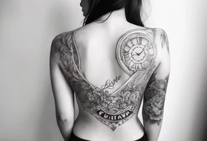 Tattoo with the name of lover and the date of first meet and towards infinity tattoo idea