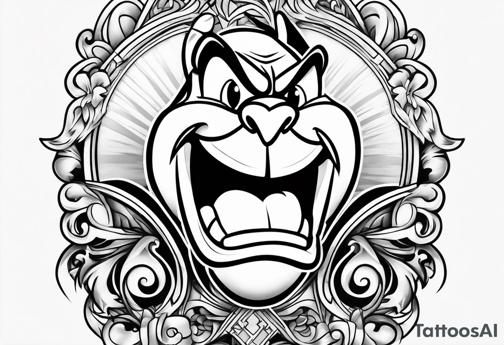 The looney tunes character taz tattoo idea