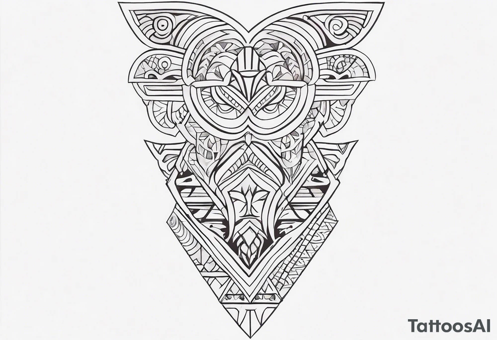 Polynesian minimal neck  tattoo tattoo idea