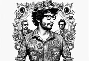 FlightOfTheConchords in robot outfit tattoo idea