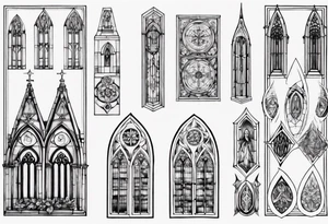 cathedral window tattoo idea