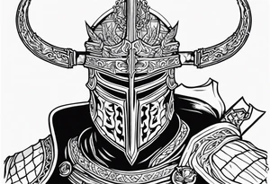 Dark Souls face tattoo idea