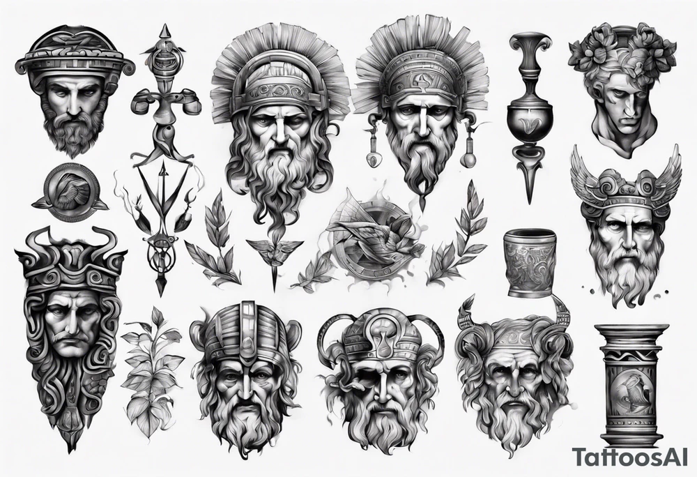 greek ancient tattoo idea