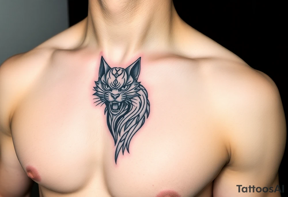 Monmon cat tattoo idea