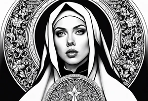 Scarlett Johansson as a nun tattoo idea