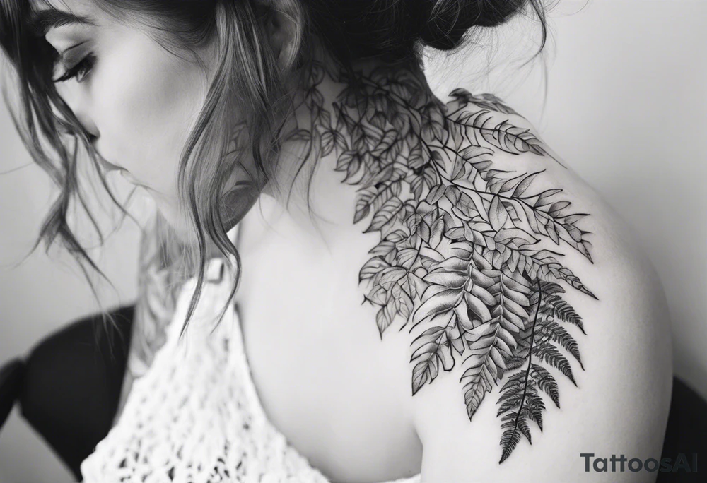 Vines and fern tattoos tattoo idea