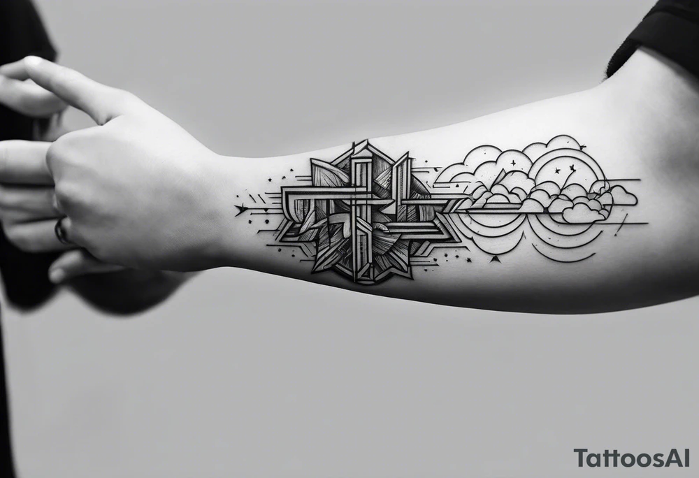 I want a tatoo which is thin lightning like lines that go all around my arm. This will then lead into the chemical symbols for: dopamine, adrenaline and seratonin tattoo idea