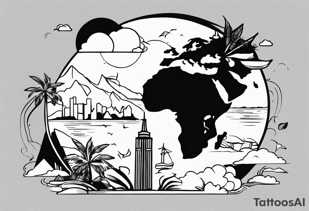 travel tattoo idea