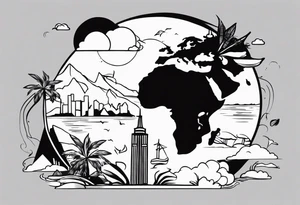 travel tattoo idea
