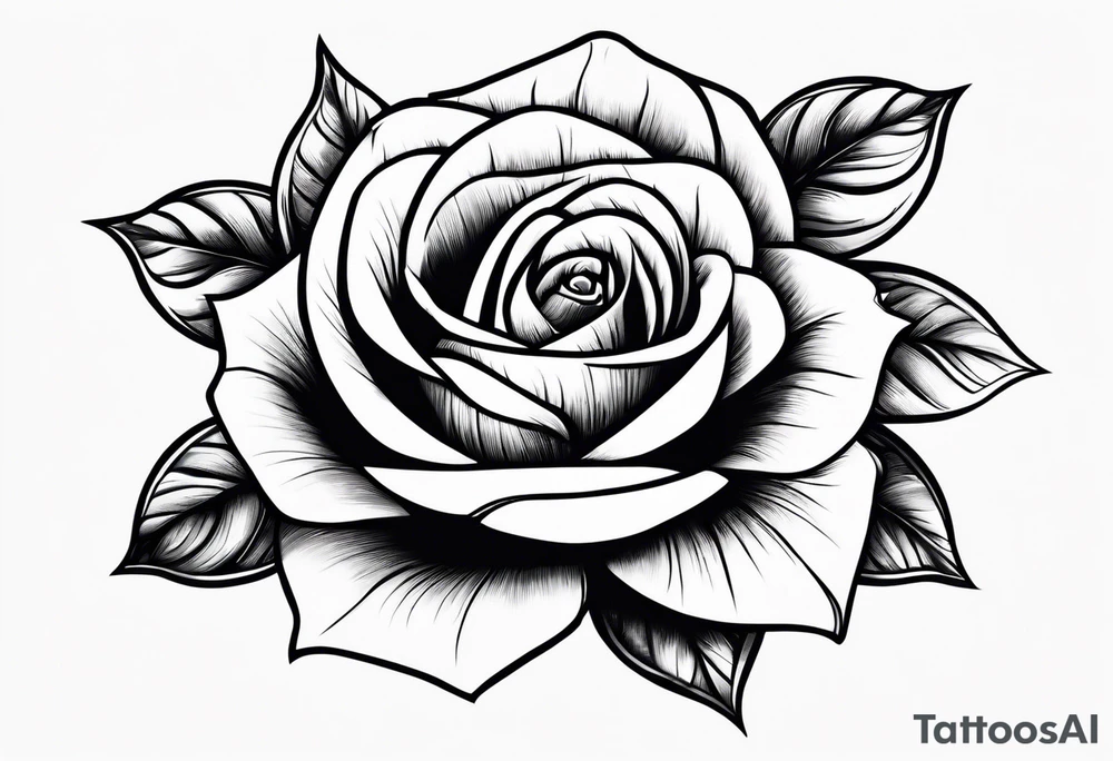Rose against skin tattoo idea