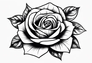 Rose against skin tattoo idea
