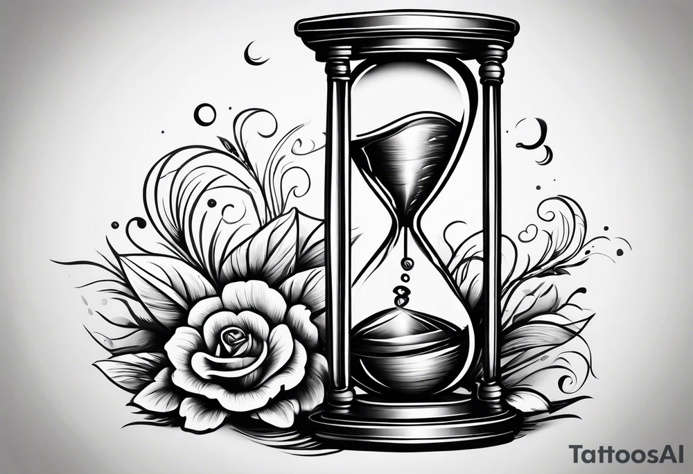 carpe diem hour glass tattoo idea