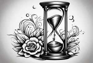 carpe diem hour glass tattoo idea