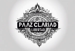 Paz
Claridad
Libertad tattoo idea