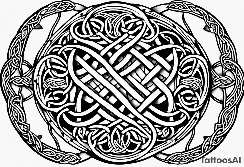 Celtic knot work tattoo idea