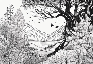 Full nature tattoo idea