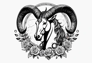 Anonymous capricorn tattoo idea