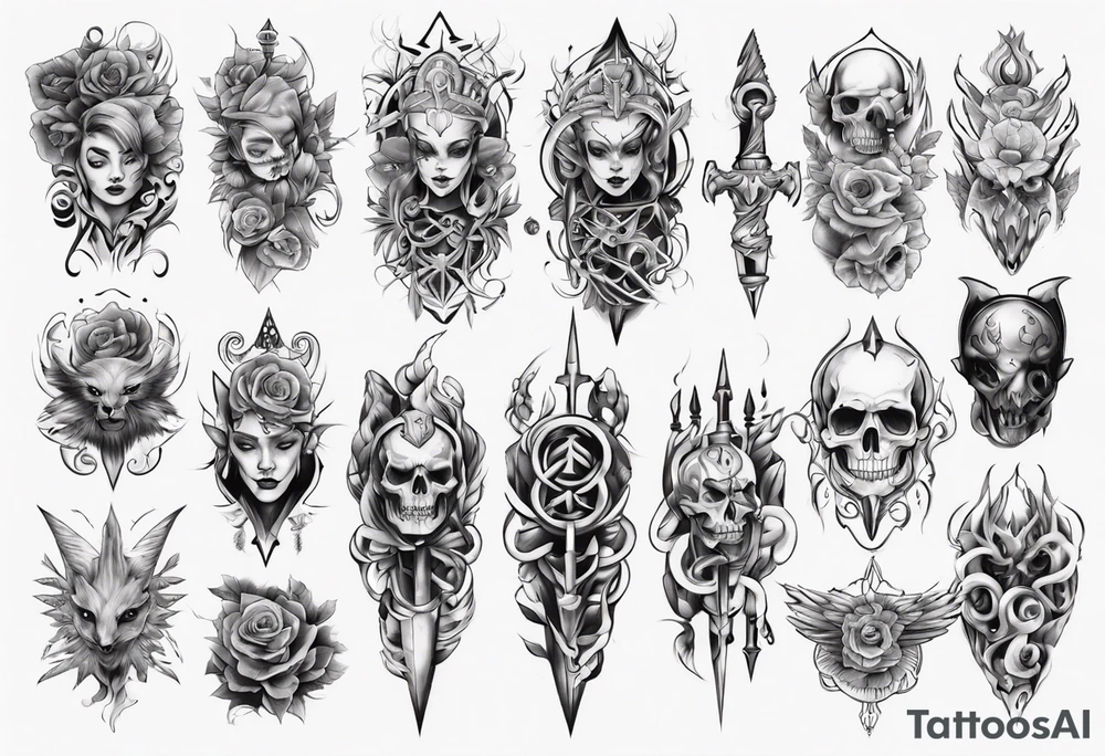 full arms tattoo idea