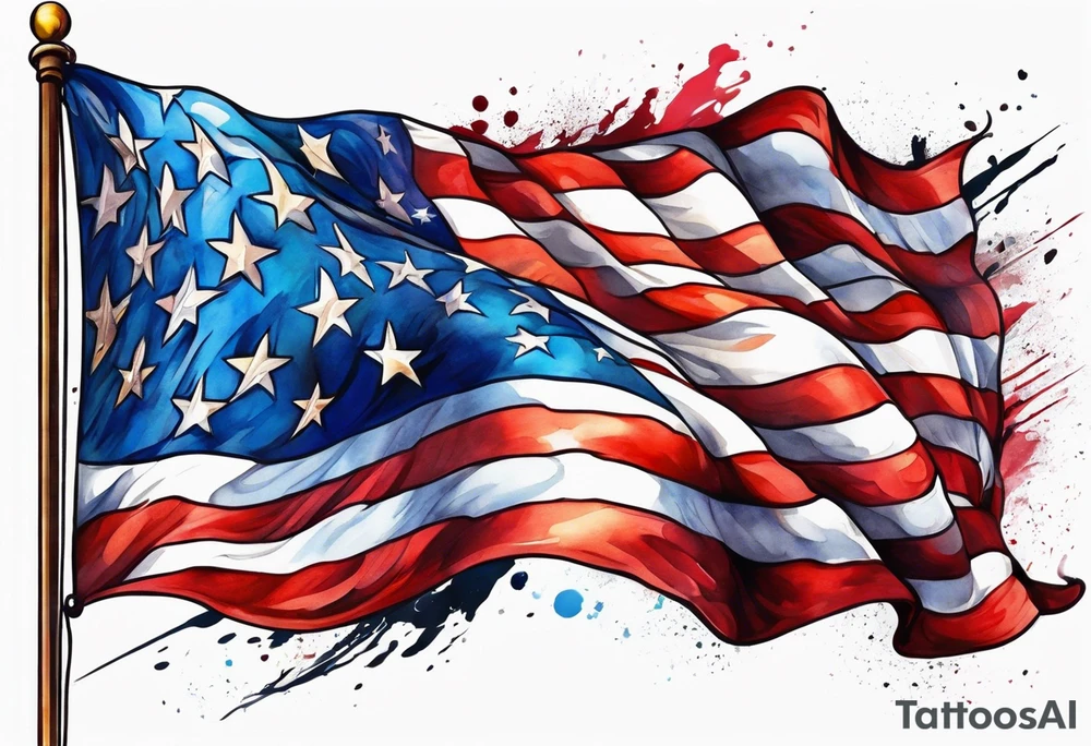 Flag tattoo idea
