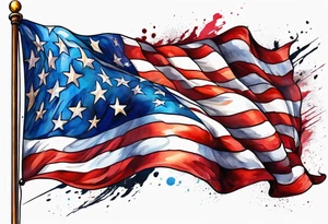 Flag tattoo idea