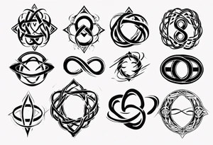 infinity symbol tattoo idea