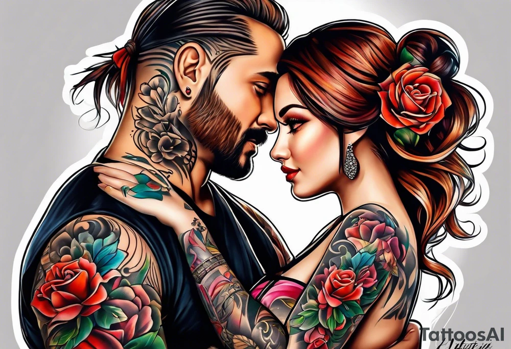 daughter and father tattoo idea