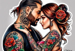 daughter and father tattoo idea