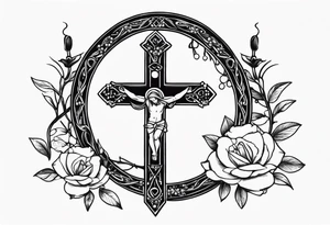 Rosary Beads Prayer tattoo idea