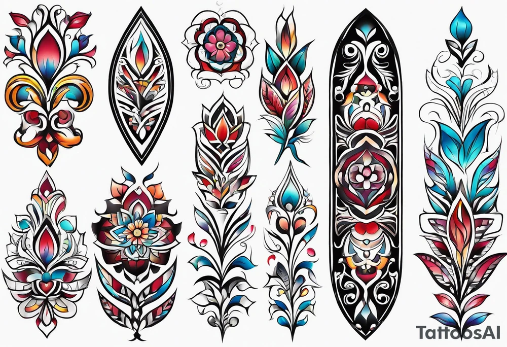 Ojibwe floral tattoo idea
