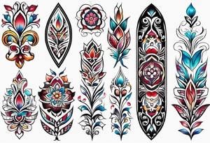 Ojibwe floral tattoo idea