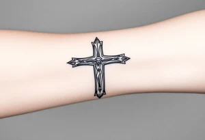 Jesus crosses tattoo idea