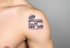 50’s diner inspired tattoo idea