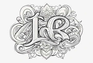 Curly font 
 Lee tattoo idea