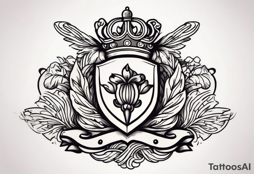 the old cuban crest tattoo idea