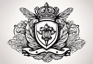 the old cuban crest tattoo idea