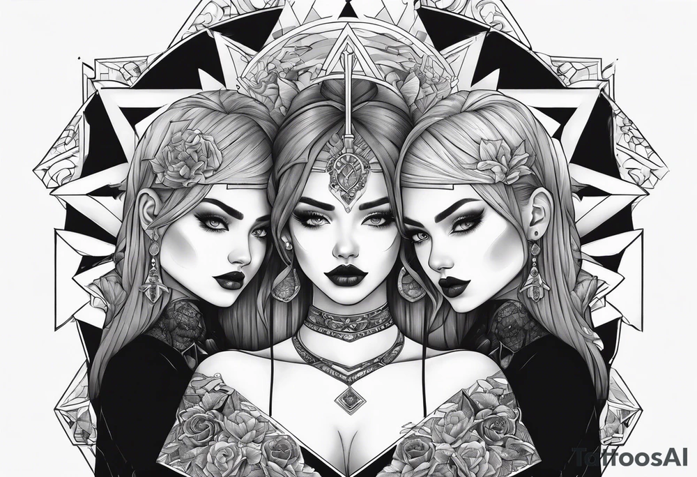 Killing souls to two girls tattoo idea