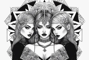 Killing souls to two girls tattoo idea