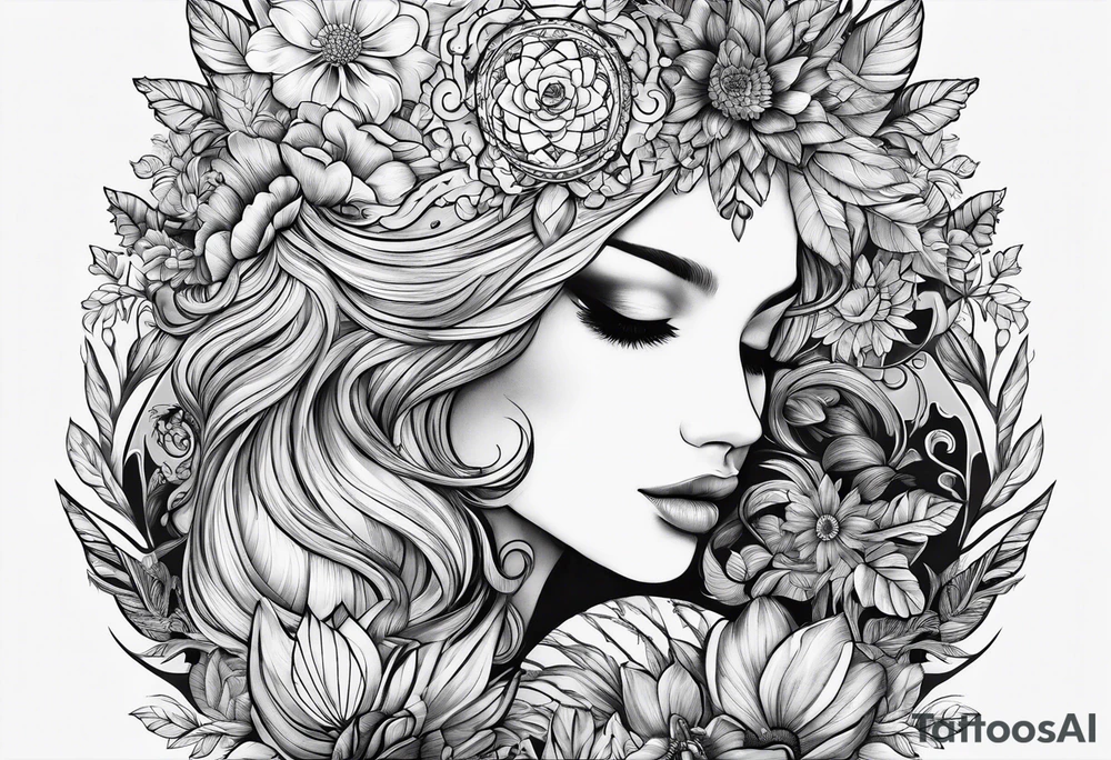 Sleep token take me back to eden album cover tattoo idea